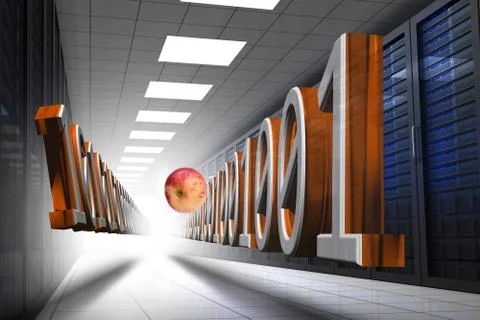 Composite image of happy doctor throwing apple 스톡 일러스트