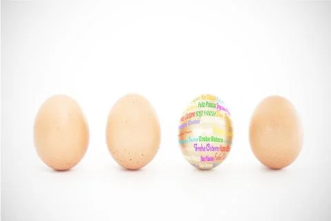 Composite image of happy easter in different languages Stock Illustration