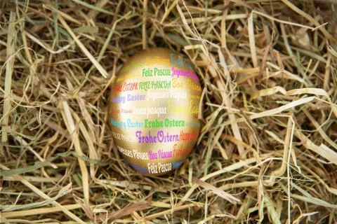 Composite image of happy easter in different languages Illustrazione stock