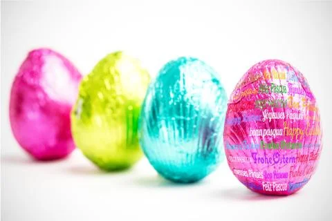 Composite image of happy easter in different languages Stock Illustration