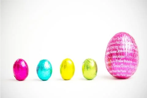 Composite image of happy easter in different languages Stock Illustration