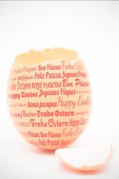 Composite image of happy easter in different languages Illustrazione stock