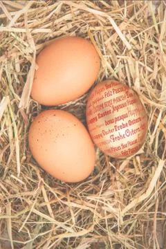 Composite image of happy easter in different languages Stock Illustration