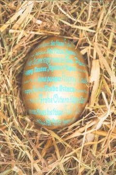 Composite image of happy easter in different languages Stock Illustration