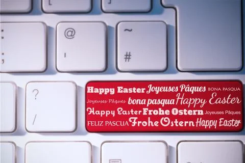 Composite image of happy easter in different languages Stock Illustration