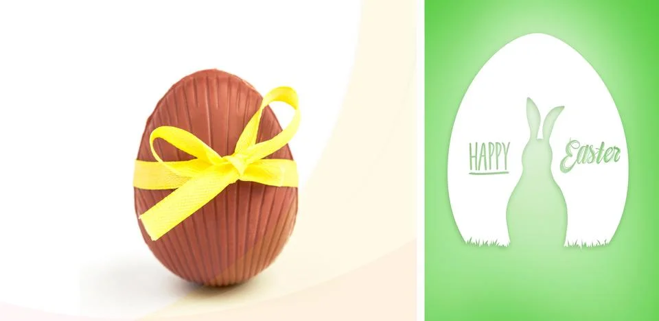 Composite image of happy easter graphic Illustrazione stock