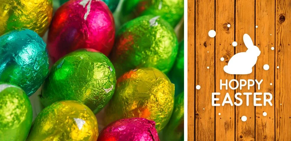 Composite image of happy easter graphic Stock Illustration