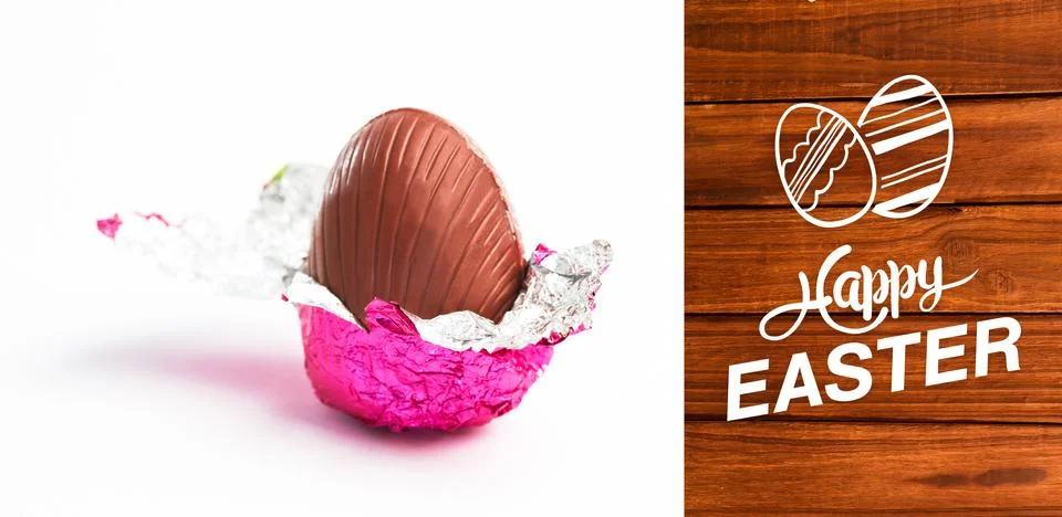 Composite image of happy easter graphic Stock Illustration