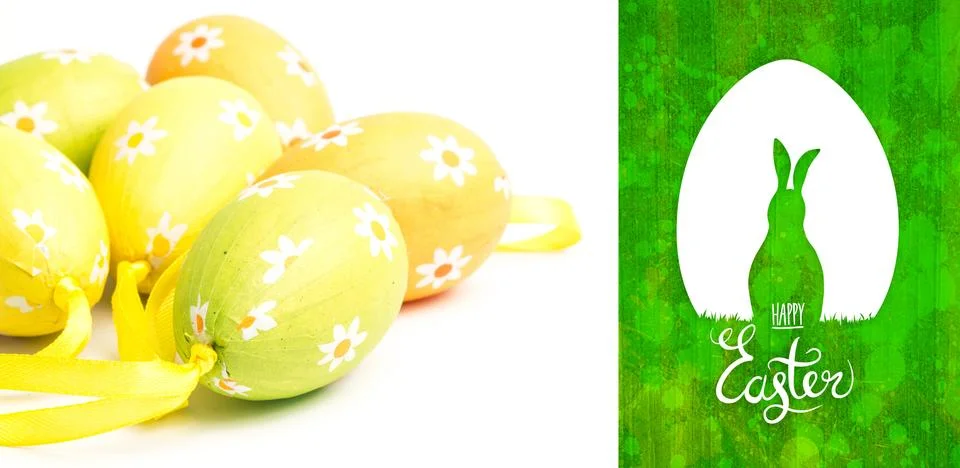 Composite image of happy easter graphic Stock Illustration