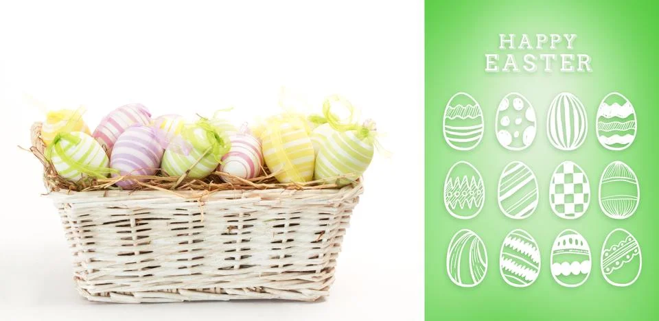 Composite image of happy easter graphic Illustration