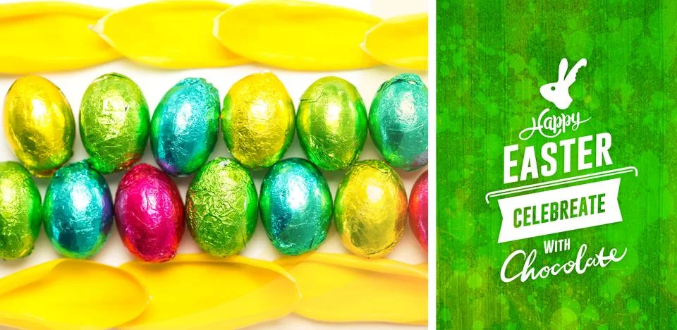 Composite image of happy easter graphic Stock Illustration