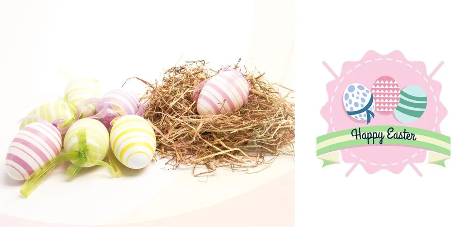 Composite image of happy easter graphic Illustration