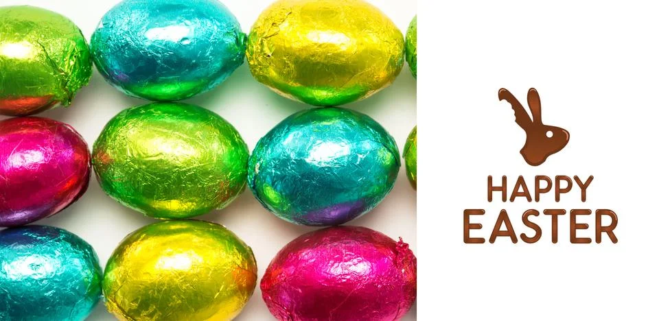 Composite image of happy easter graphic Stock Illustration