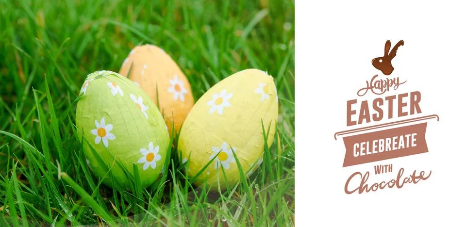 Composite image of happy easter graphic Stock Illustration