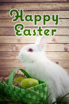 Composite image of happy easter Stock Illustration
