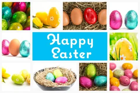 Composite image of happy easter Stock Illustration