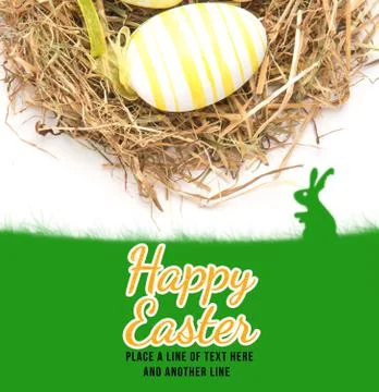 Composite image of happy easter Illustration