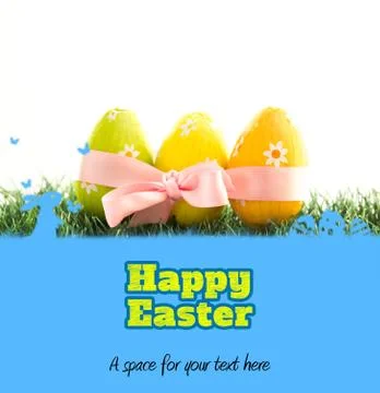 Composite image of happy easter Stock Illustration