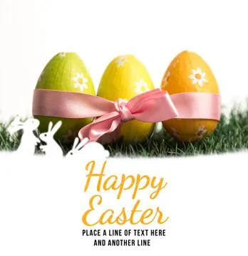 Composite image of happy easter Stock Illustration