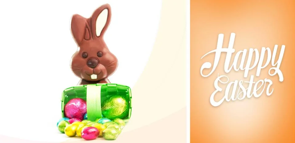 Composite image of happy easter Stock Illustration