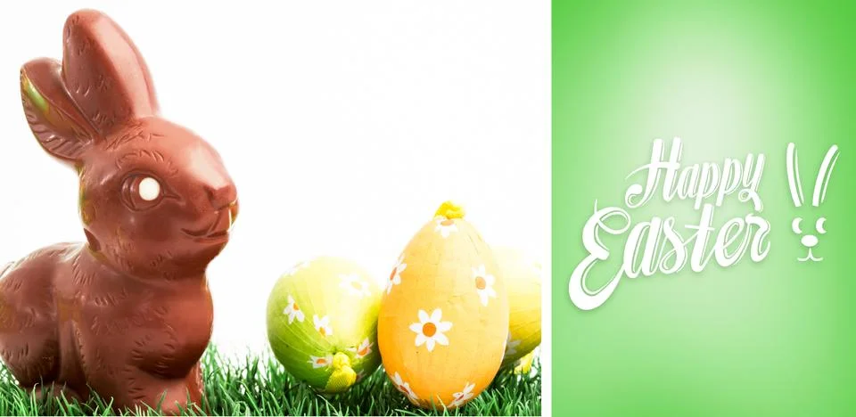 Composite image of happy easter Stock Illustration
