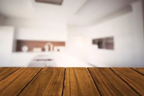 Composite image of high angle view of hardwood floor Stock Illustration