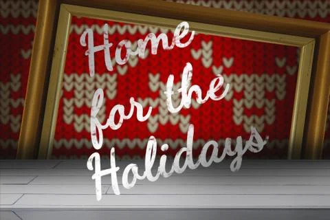 Composite image of home for the holidays Stock Photos