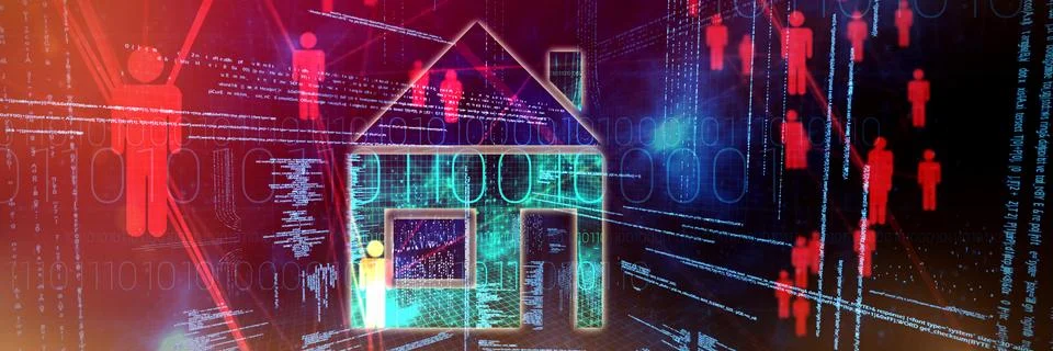 Composite image of house Illustrazione stock