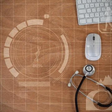 Composite image of human development illustration over black background Stock Photos