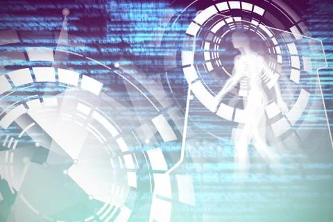 Composite image of human file 스톡 일러스트