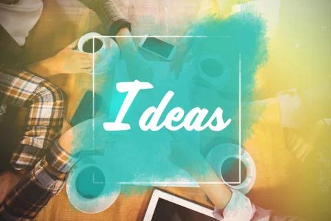 Composite image of idea text message Stock Photos