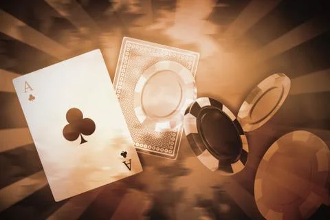 Composite image of illustration of 3d gambling chips Stock Photos