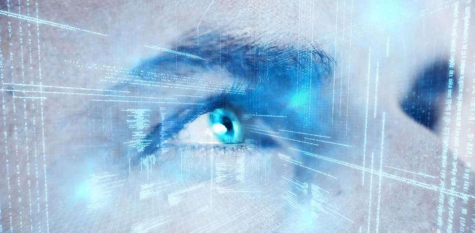 Composite image of illustration of virtual data Stock Photos