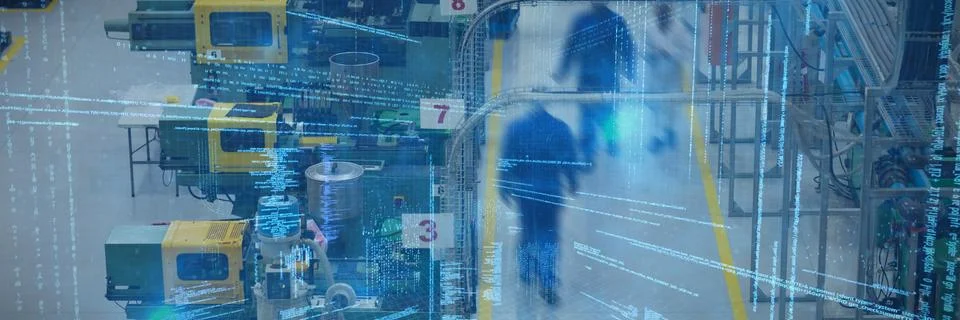 Composite image of illustration of virtual data 스톡 사진
