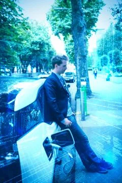 Composite image of illustration of virtual data 스톡 사진