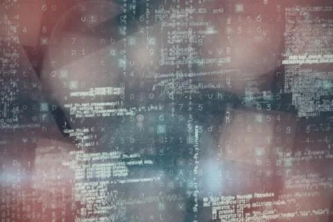 Composite image of image of data 库存插图