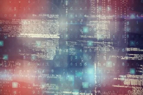 Composite image of image of data 库存插图