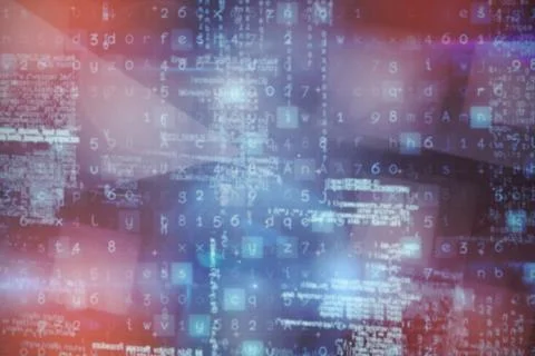 Composite image of image of data Illustrazione stock