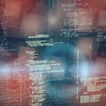 Composite image of image of data Illustrazione stock