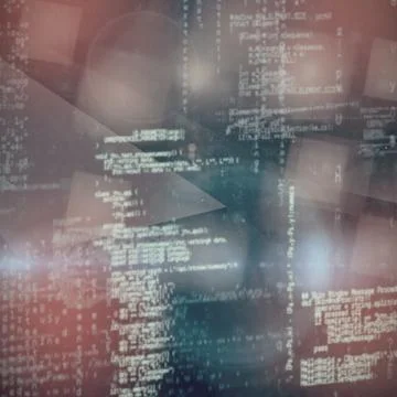 Composite image of image of data Stock Illustration