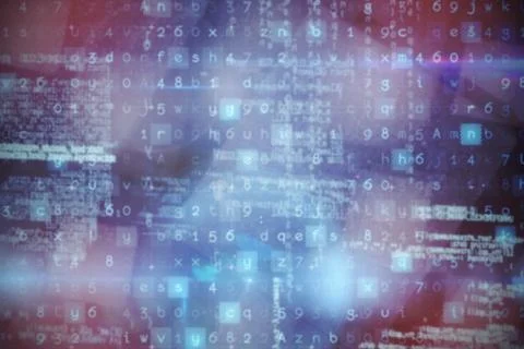 Composite image of image of data 스톡 일러스트
