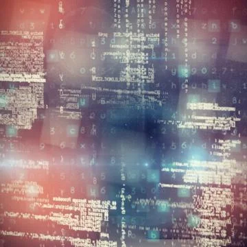 Composite image of image of data 库存插图