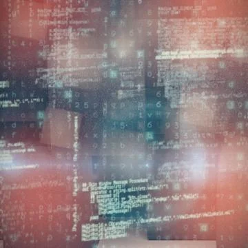 Composite image of image of data 库存插图