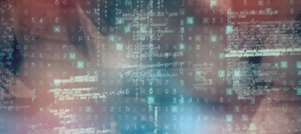 Composite image of image of data Illustrazione stock