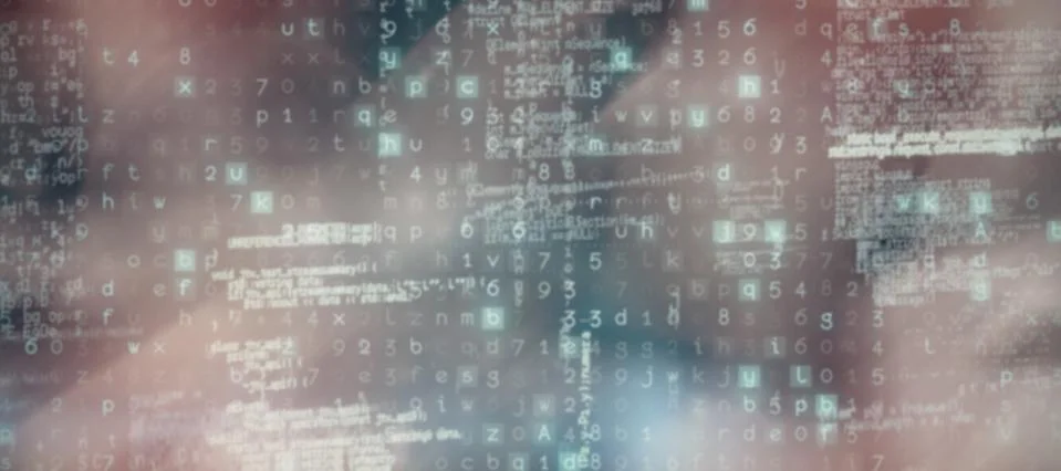 Composite image of image of data Illustrazione stock