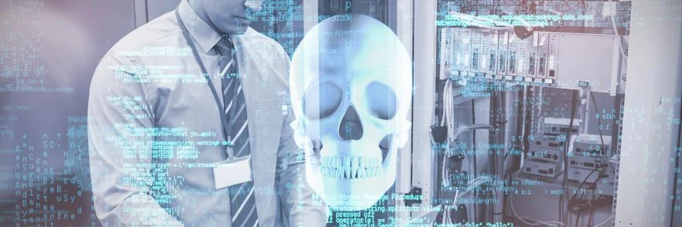 Composite image of image of data Foto stock