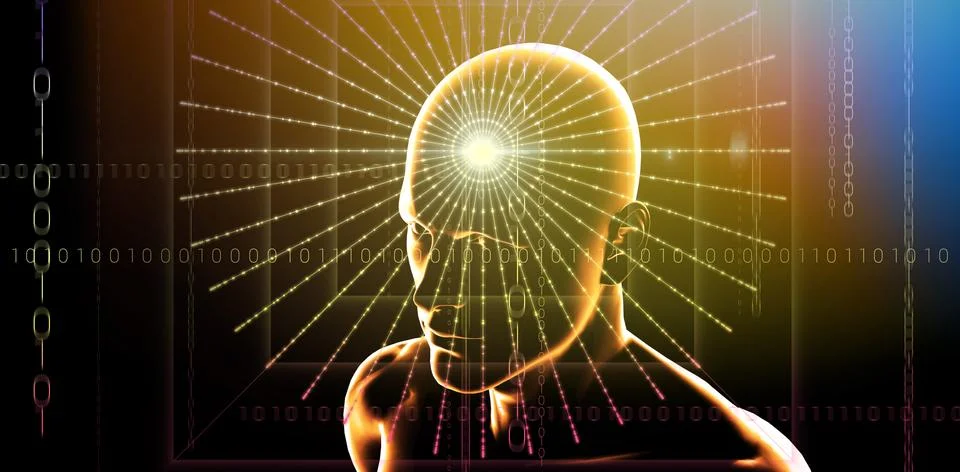 Composite image of interface 3D Illustrazione stock