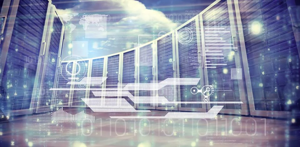 Composite image of interface Stockillustratie
