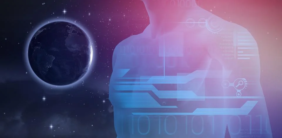 Composite image of interface Stockillustratie