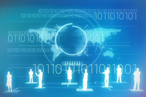 Composite image of interface 스톡 일러스트